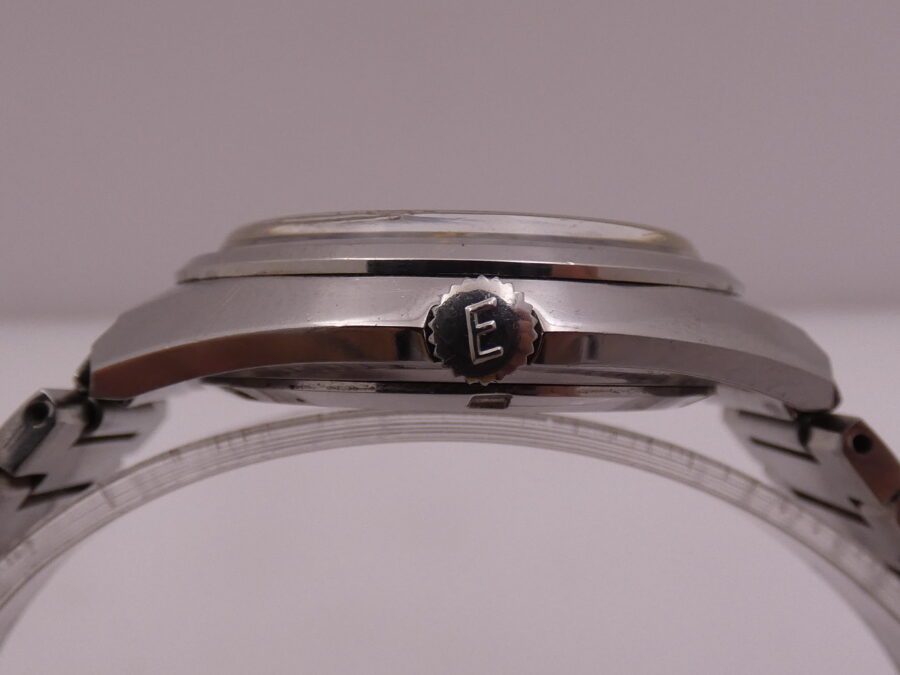 Eberhard & Co. Vintage Ultra Thin Bracelet Blue Dial Hand Winding Years'70s Stainless Steel - immagine 14