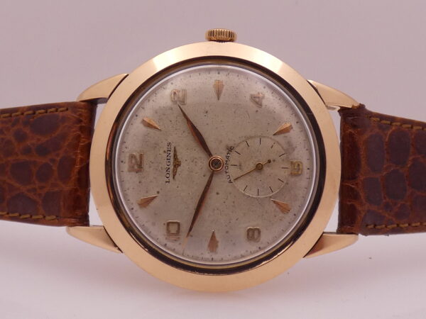Longines Rare Jumbo 22A Automatic 38mm 18Kt Rose Gold Year 1953 Ref. 6277 Vintage