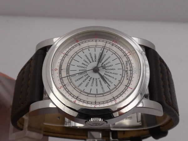 Philip Watch GMT World Time Automatic 40mm Acciaio Dual Tone Dial ANNI '2000s