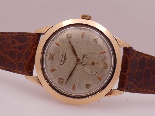 Longines Rare Jumbo 22A Automatic 38mm 18Kt Rose Gold Year 1953 Ref. 6277 Vintage