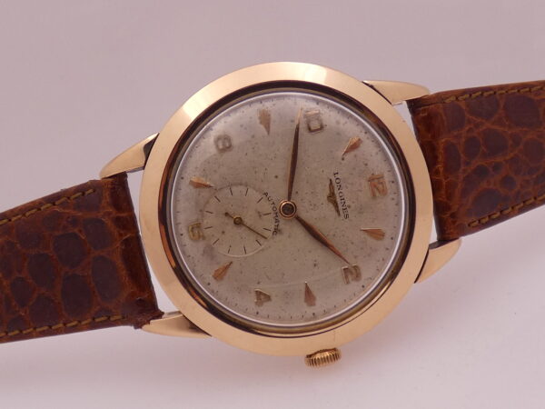 Longines Rare Jumbo 22A Automatic 38mm 18Kt Rose Gold Year 1953 Ref. 6277 Vintage