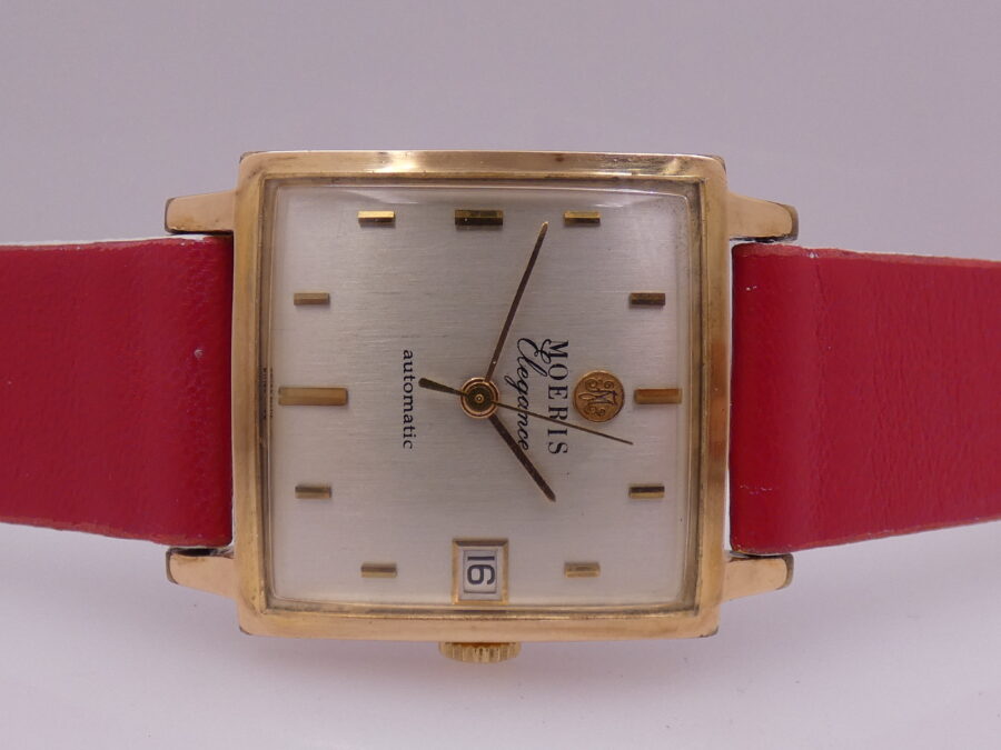 Moeris Elegance Squered Automatic 18Kt Gold Filled Years 60's - immagine 6
