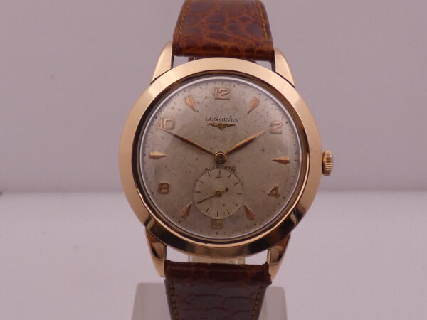 Longines Rare Jumbo 22A Automatic 38mm 18Kt Rose Gold Year 1953 Ref. 6277 Vintage