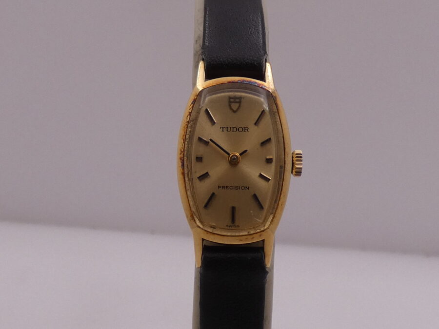 Tudor Style Precision Lady 12100 From 1966 18Kt Gold With Oyster BOX+Original Tag Price Hand Winding - immagine 7
