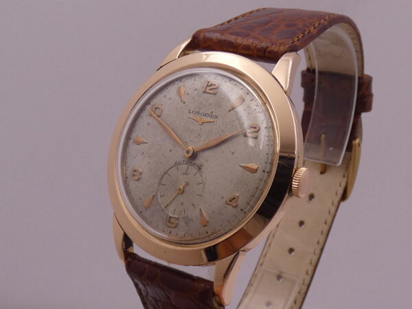 Longines Rare Jumbo 22A Automatic 38mm 18Kt Rose Gold Year 1953 Ref. 6277 Vintage