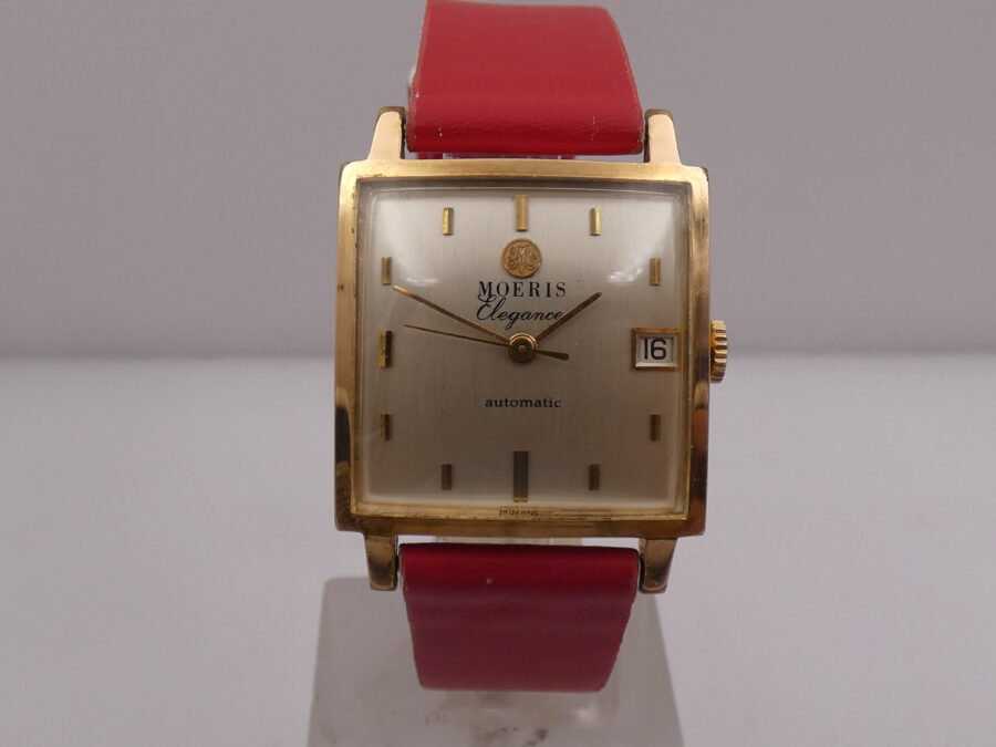 Moeris Elegance Squered Automatic 18Kt Gold Filled Years 60's - immagine 8