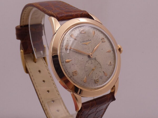 Longines Rare Jumbo 22A Automatic 38mm 18Kt Rose Gold Year 1953 Ref. 6277 Vintage