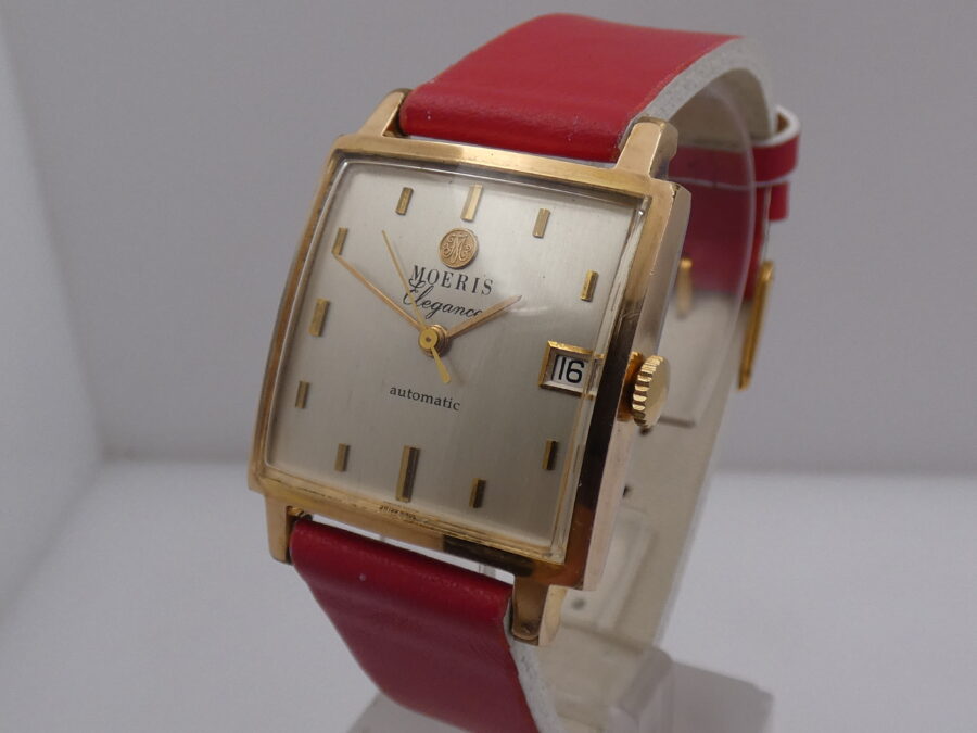 Moeris Elegance Squered Automatic 18Kt Gold Filled Years 60's - immagine 9