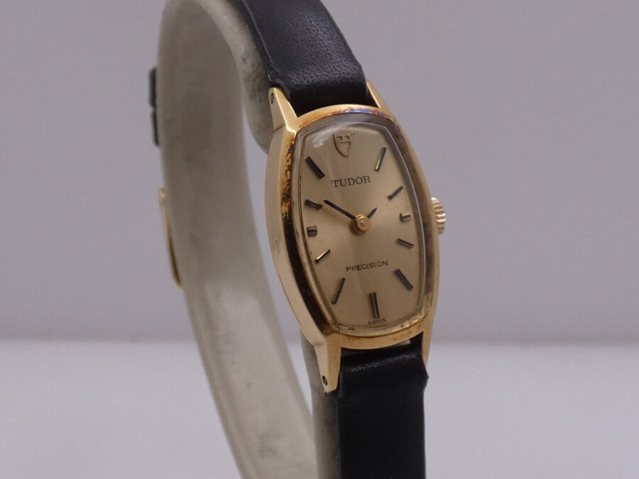 Tudor Style Precision Lady 12100 From 1966 18Kt Gold With Oyster BOX+Original Tag Price Hand Winding - immagine 9