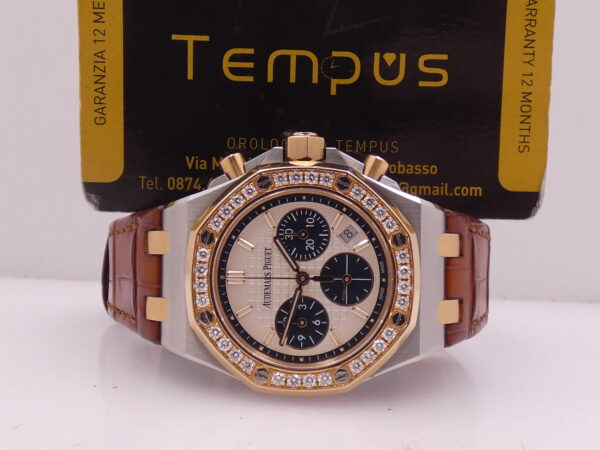 Cronografo Audemars Piguet Royal Oak Offshore Diamonds With EXTRACT 18Kt Rose Gold&Steel TOP Special Edition Year 2017