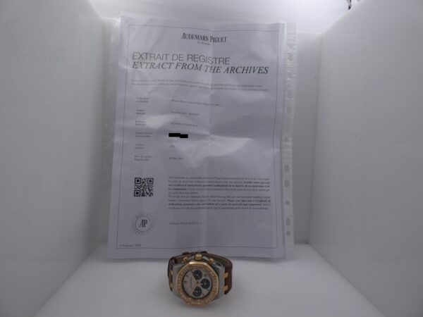 Cronografo Audemars Piguet Royal Oak Offshore Diamonds With EXTRACT 18Kt Rose Gold&Steel TOP Special Edition Year 2017