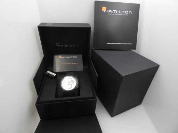 Hamilton Khaki Field King Chronograph Day-Date 42mm H64656351 Automatic Steel NEW Never Worn