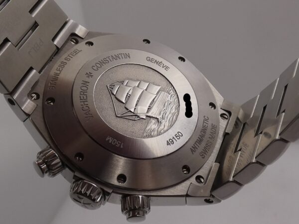 Vacheron Constantin Overseas Chronograph 42mm 49150 BOX&PAPERS Automatico Anno 2007 Acciaio Braccialato