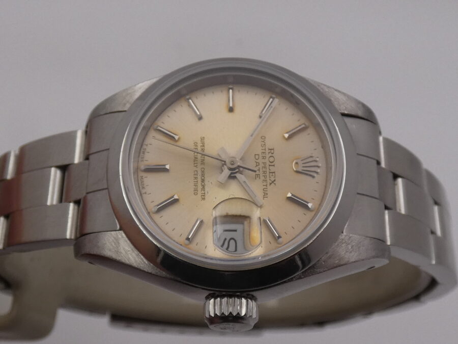 Rolex Oyster Perpetual Lady Date 69160 BOX&PAPERS Anno 1991 Automatico Acciaio Braccialato - immagine 4