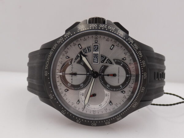 Hamilton Khaki Field King Chronograph Day-Date 42mm H64656351 Automatic Steel NEW Never Worn