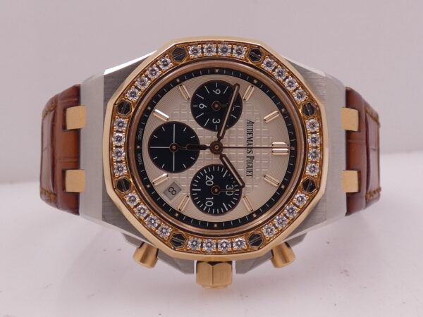 Cronografo Audemars Piguet Royal Oak Offshore Diamonds With EXTRACT 18Kt Rose Gold&Steel TOP Special Edition Year 2017