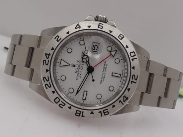 Rolex Explorer II 3186 N.O.S. RRR Random 16570 FULL SET Garanzia Italia NO HOLES Acciaio Anno 2012