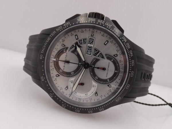 Hamilton Khaki Field King Chronograph Day-Date 42mm H64656351 Automatic Steel NEW Never Worn
