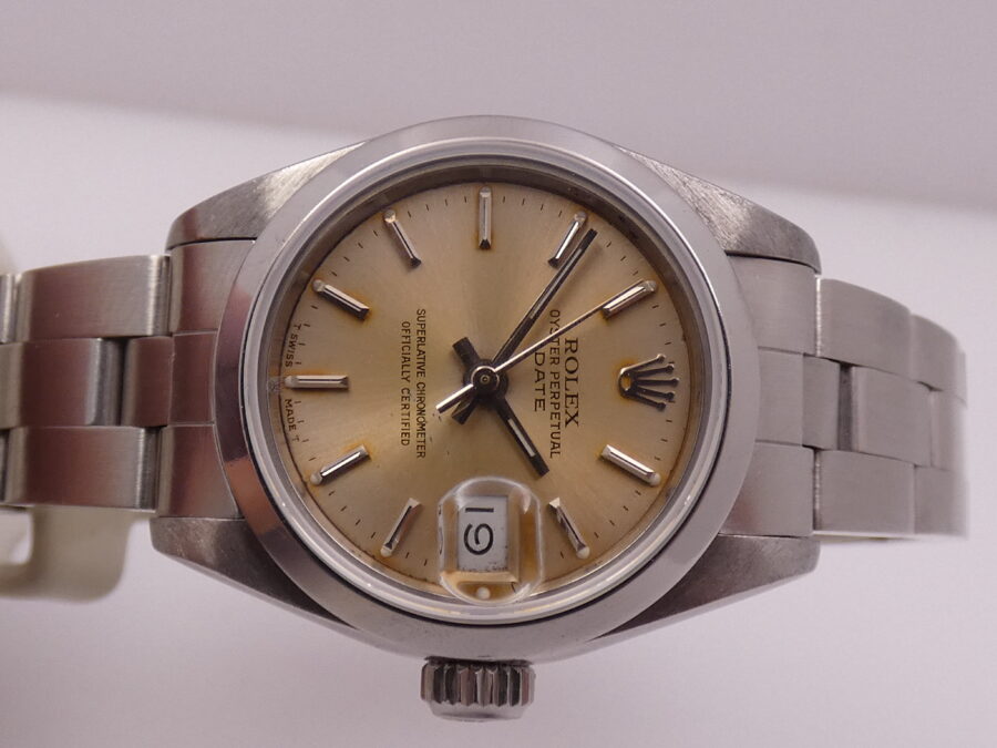 Rolex Oyster Perpetual Lady Date 69160 BOX&PAPERS Anno 1991 Automatico Acciaio Braccialato - immagine 7