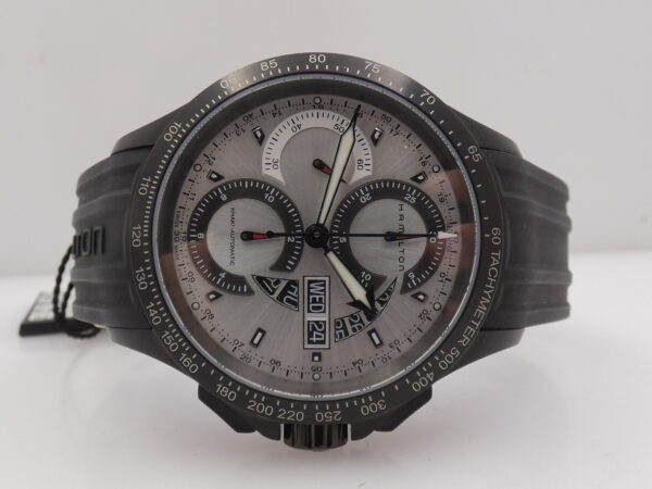 Hamilton Khaki Field King Chronograph Day-Date 42mm H64656351 Automatic Steel NEW Never Worn