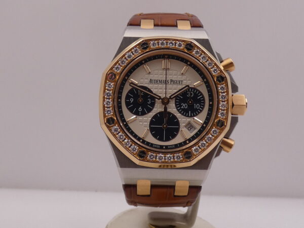 Cronografo Audemars Piguet Royal Oak Offshore Diamonds With EXTRACT 18Kt Rose Gold&Steel TOP Special Edition Year 2017