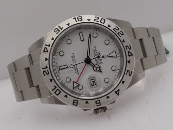 Rolex Explorer II 3186 N.O.S. RRR Random 16570 FULL SET Garanzia Italia NO HOLES Acciaio Anno 2012