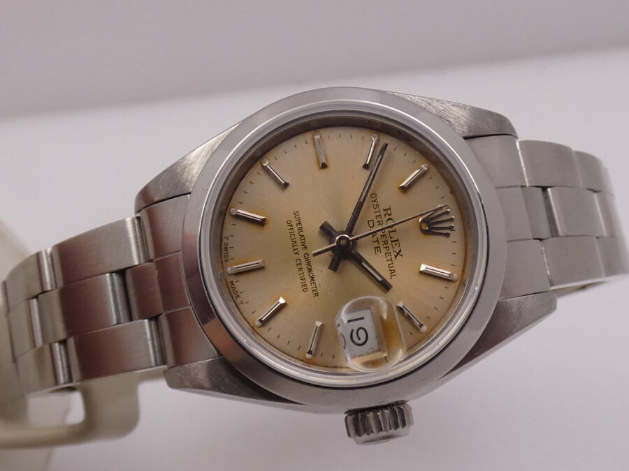 Rolex Oyster Perpetual Lady Date 69160 BOX&PAPERS Anno 1991 Automatico Acciaio Braccialato - immagine 8