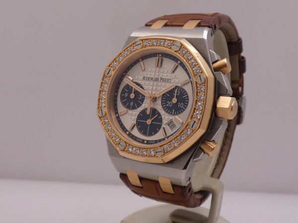 Cronografo Audemars Piguet Royal Oak Offshore Diamonds With EXTRACT 18Kt Rose Gold&Steel TOP Special Edition Year 2017