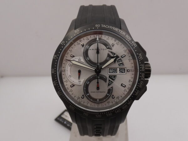 Hamilton Khaki Field King Chronograph Day-Date 42mm H64656351 Automatic Steel NEW Never Worn