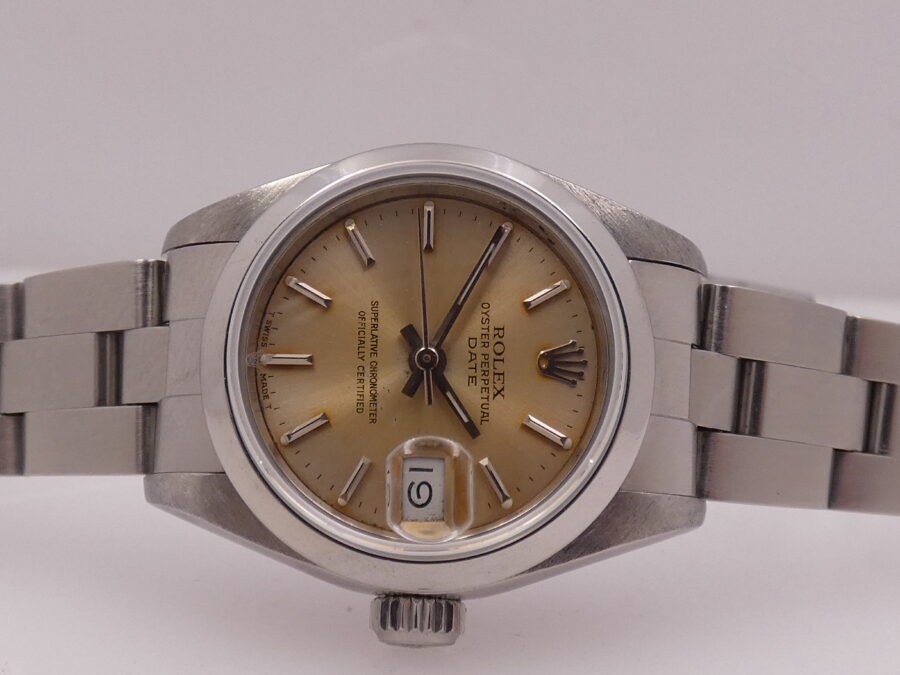 Rolex Oyster Perpetual Lady Date 69160 BOX&PAPERS Anno 1991 Automatico Acciaio Braccialato - immagine 10