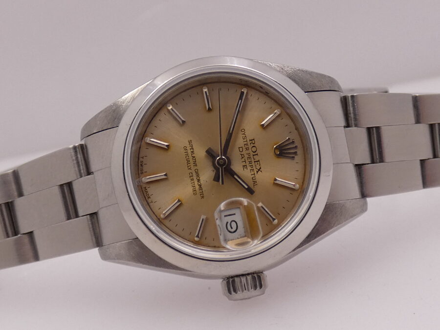 Rolex Oyster Perpetual Lady Date 69160 BOX&PAPERS Anno 1991 Automatico Acciaio Braccialato - immagine 11