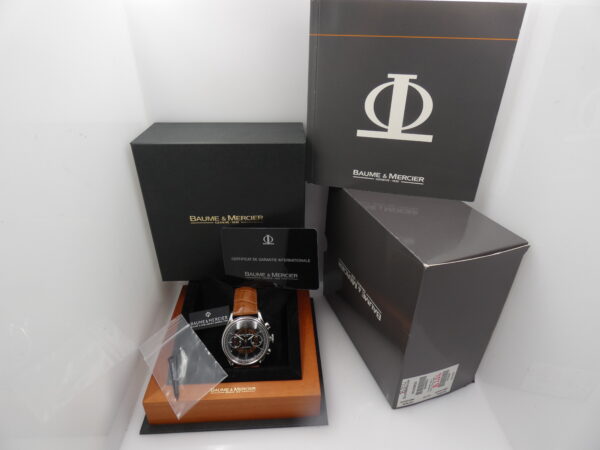 Baume & Mercier Cronografo Classima Executive NUOVO BOX&PAPERS STICKERS Automatico Acciaio Mai Indossato