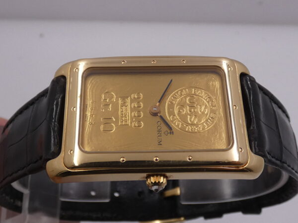Corum Union Bank Of Switzerland Ingot 10Gr N.O.S. FULL SET Oro Massiccio 18Kt 999,9 Anno 1992 Carica Manuale