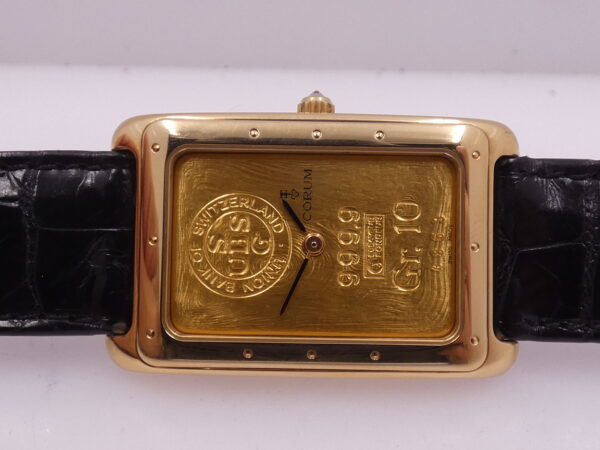 Corum Union Bank Of Switzerland Ingot 10Gr N.O.S. FULL SET Oro Massiccio 18Kt 999,9 Anno 1992 Carica Manuale