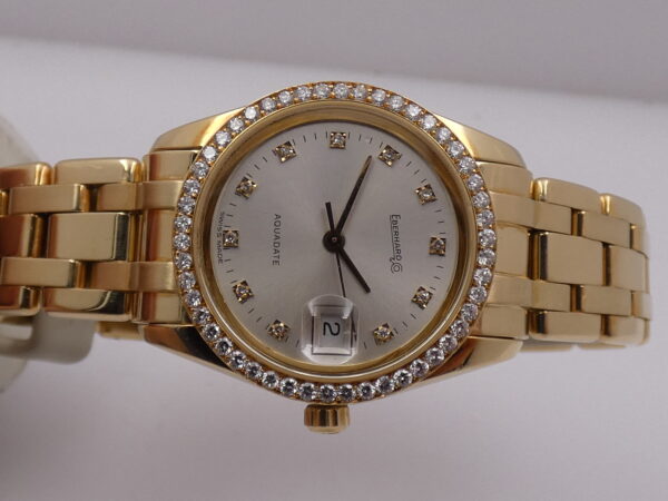 Eberhard Aquadate PearlMaster Lady Oro 18Kt & Diamanti BOX&PAPERS TOP CONDITION Anno 1998