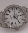 Rolex Air King 14000 SENZA FORI Diamond Bezel 34mm ANNO 1998 Automatico Acciaio - immagine 7