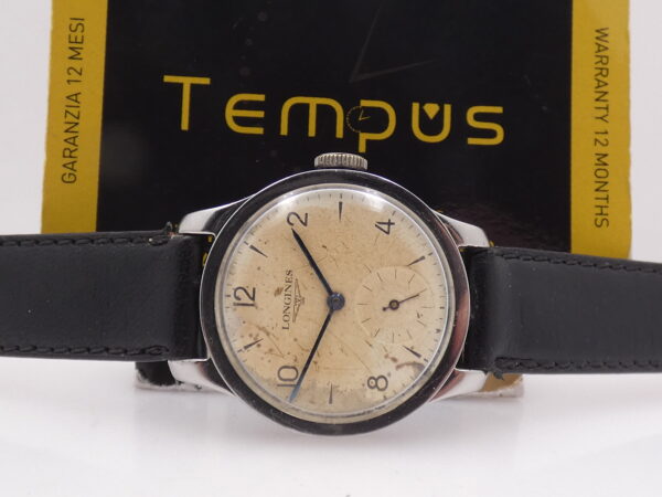 Longines Calatrava ANNO 1937 Acciaio Carica Manuale Orologio Vintage