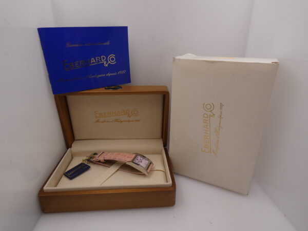 Eberhard & Co. Gingi Date 61007 NEW Pink Dial BOX&PAPERS ANNI 2000's Ladies Watch