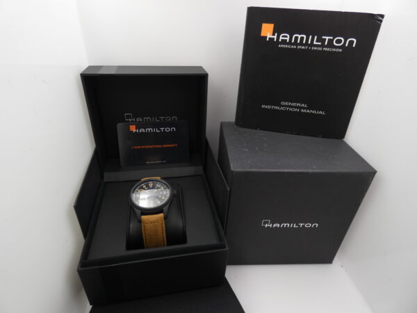 Hamilton Khaki Field Titanium H706655 NUOVO Anno 2023 BOX&PAPERS Automatico