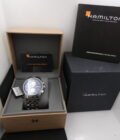 Hamilton Jazzmaster Maestro Cronografo Day Date NUOVO Anno 2022 BOX&PAPERS Automatico Acciaio - immagine 12