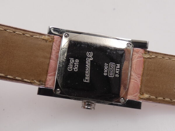 Eberhard & Co. Gingi Date 61007 NEW Pink Dial BOX&PAPERS ANNI 2000's Ladies Watch