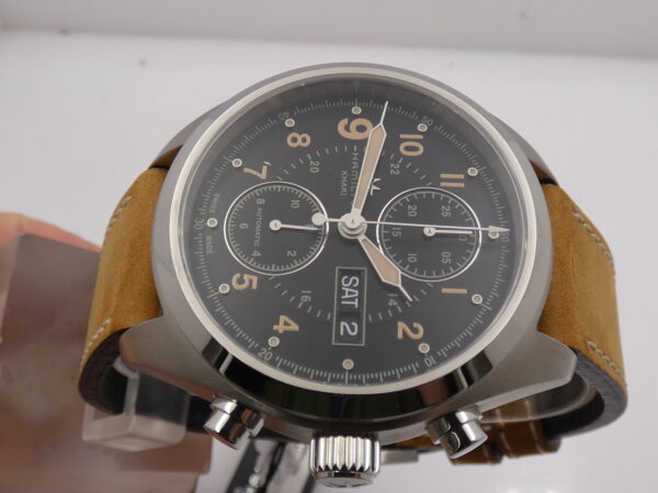 Hamilton Khaki Field Day Date Cronografo NUOVO Anno 2023 BOX&PAPERS Automatico Acciaio