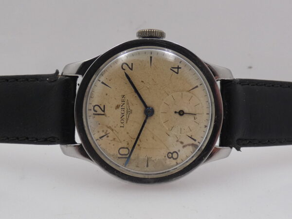 Longines Calatrava ANNO 1937 Acciaio Carica Manuale Orologio Vintage