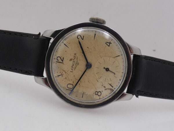 Longines Calatrava ANNO 1937 Acciaio Carica Manuale Orologio Vintage