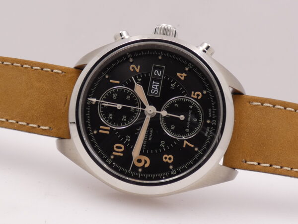 Hamilton Khaki Field Day Date Cronografo NUOVO Anno 2023 BOX&PAPERS Automatico Acciaio