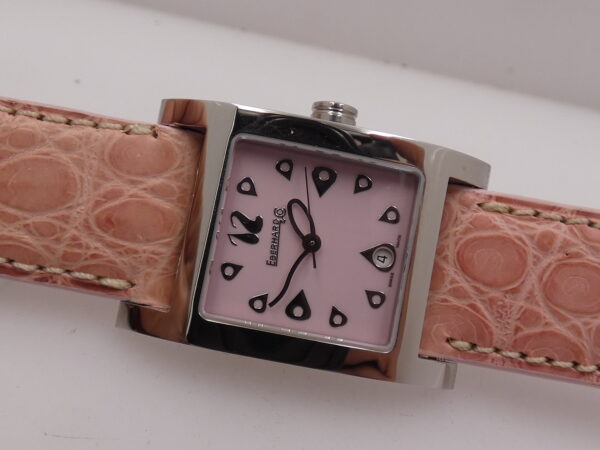 Eberhard & Co. Gingi Date 61007 NEW Pink Dial BOX&PAPERS ANNI 2000's Ladies Watch