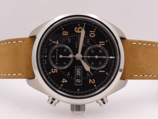 Hamilton Khaki Field Day Date Cronografo NUOVO Anno 2023 BOX&PAPERS Automatico Acciaio