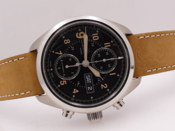 Hamilton Khaki Field Day Date Cronografo NUOVO Anno 2023 BOX&PAPERS Automatico Acciaio