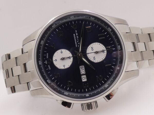 Hamilton Jazzmaster Maestro Cronografo Day Date NUOVO Anno 2022 BOX&PAPERS Automatico Acciaio