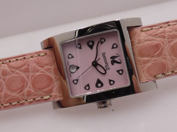 Eberhard & Co. Gingi Date 61007 NEW Pink Dial BOX&PAPERS ANNI 2000's Ladies Watch